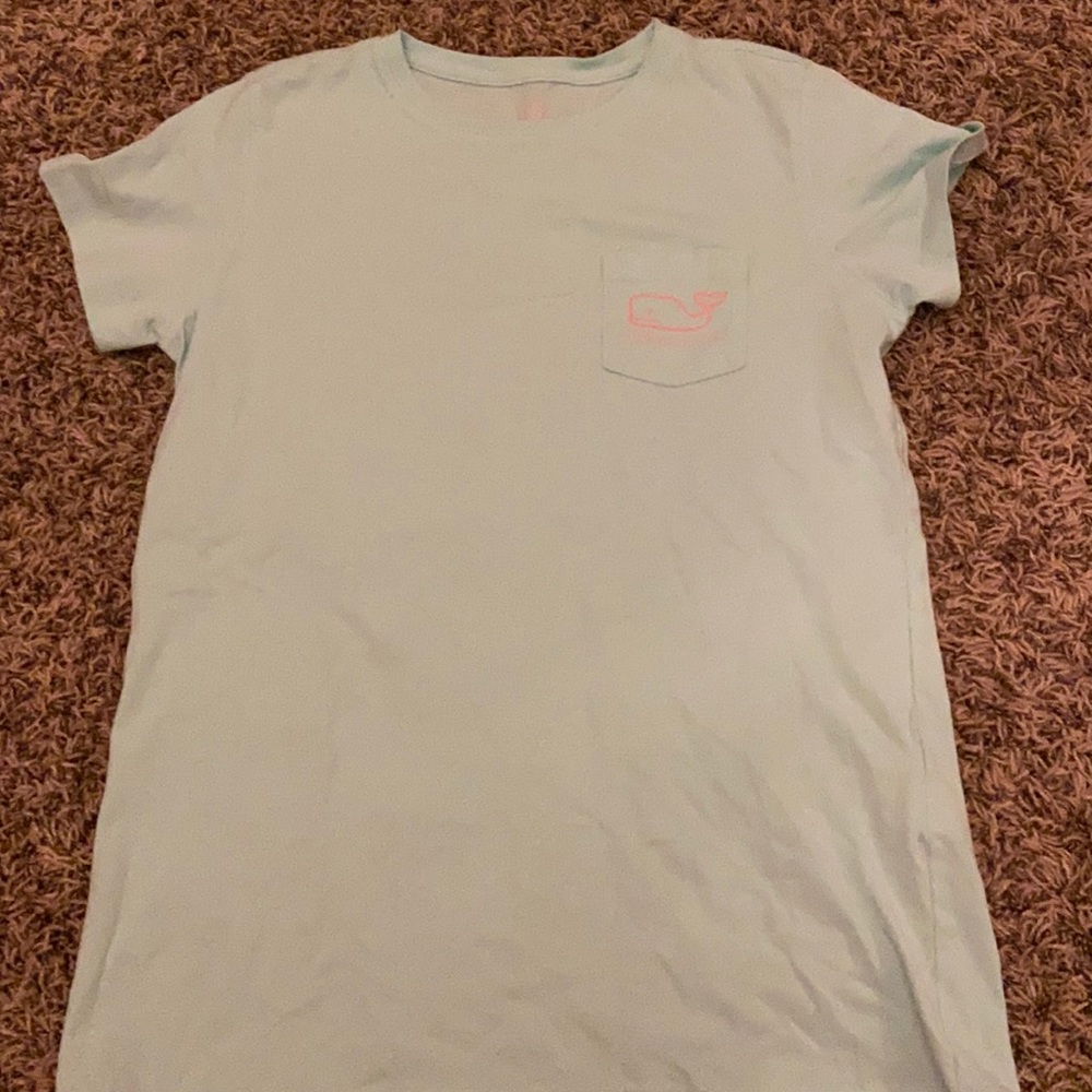 Mint/light teal vineyard vines tee